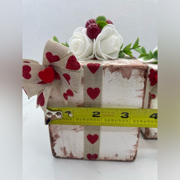 Valentine's Day Wooden Gifts, Valentine's Day Tiered Tray Decor - Picture 7 of 14
